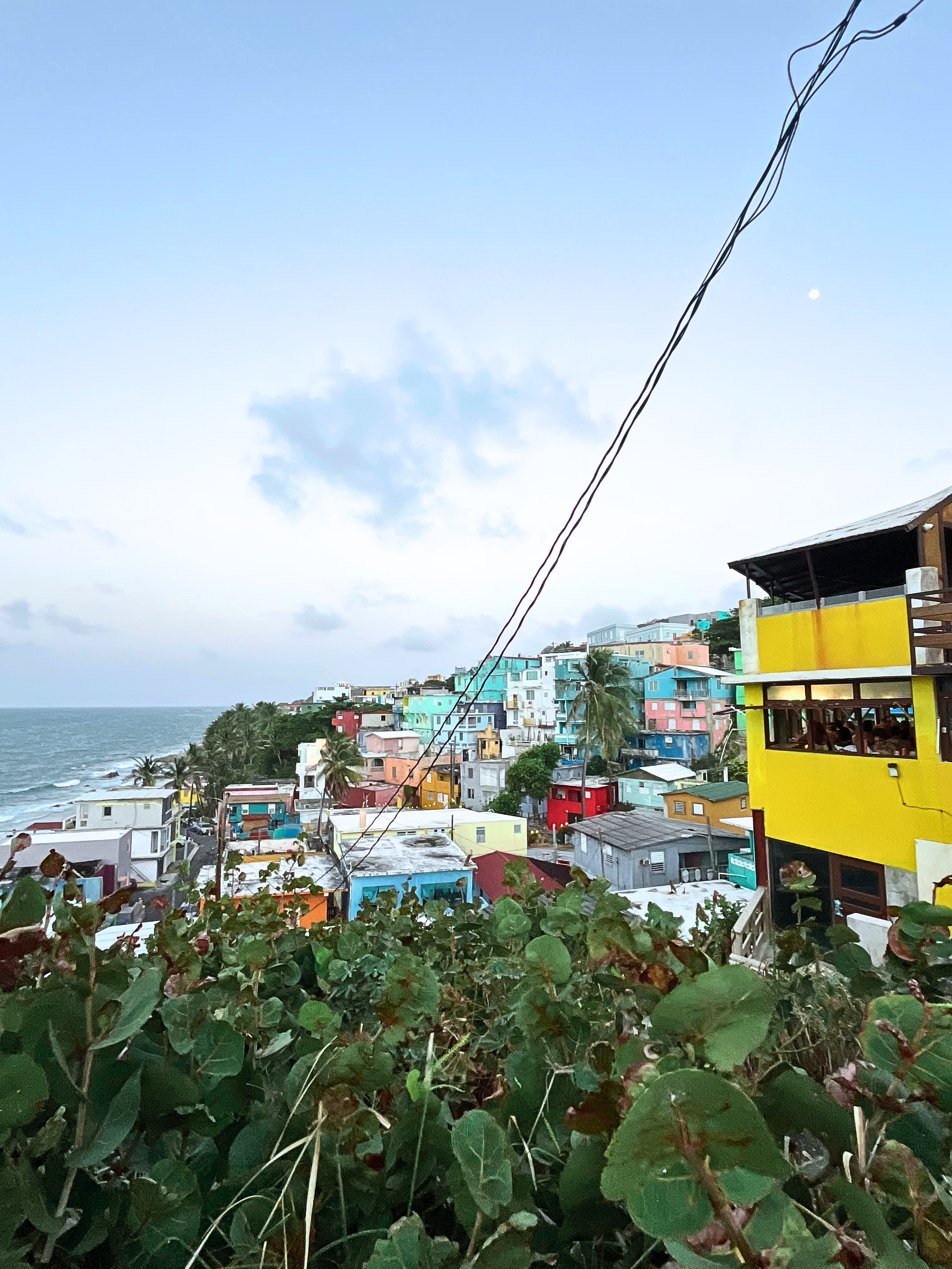 Panoramic overlook of the colorful homes of La Perla in Old San Juan