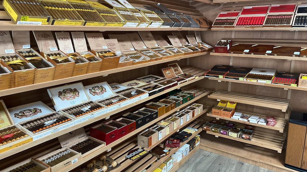 Interior of a local smoke shop in Puerto Rico