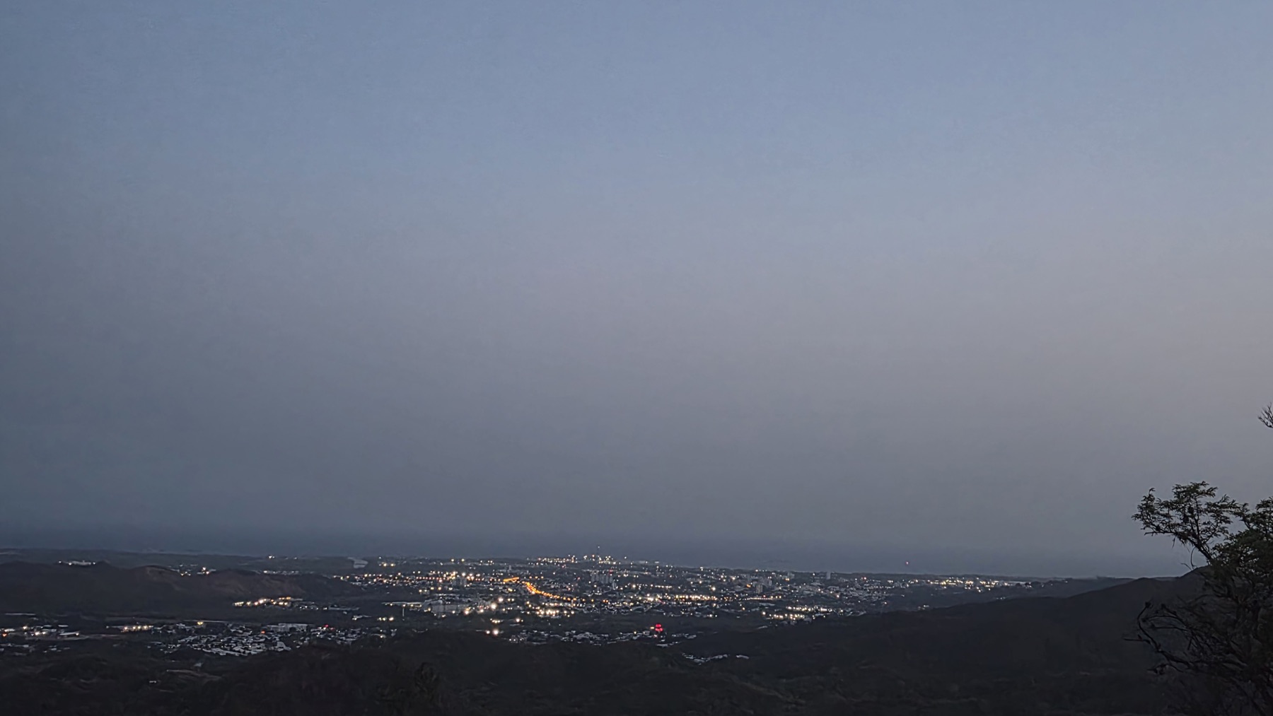 Evening atmosphere at the Coamo hot springs